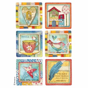 Papier ryżowy  "Patchwork Cards"