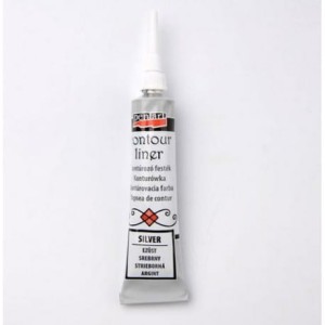 Konturówka metaliczna srebrna 20ml