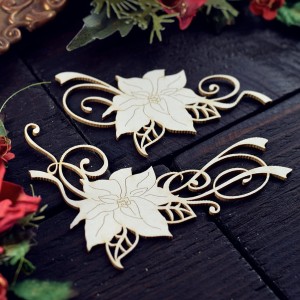 Tekturka Poinsecja ornamenty