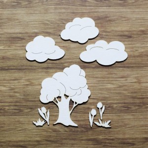 Tekturka Lipa pod chmurami