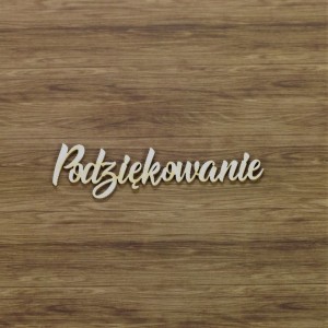 Tekturka Podziękowanie