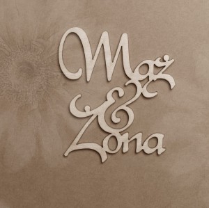 Tekturka Napis-"Mąż i Żona"