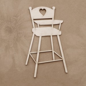 Tekturka Krzesełko z serduszkiem