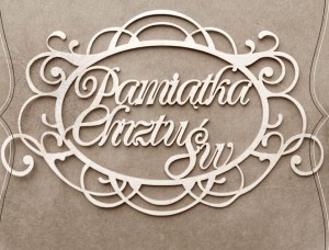 Tekturka Winorośl "Pamiątka Chrztu Świętego"