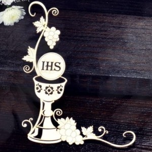 Tekturka Kielich z ornamentem z winorośli