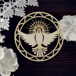 Tekturka Duch Św. w ramce okrągłej