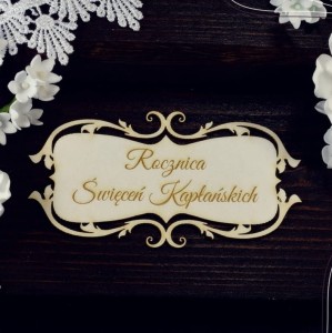 Tekturka Szyld "Rocznica Święceń Kapłańskich" 2