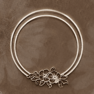 Tekturka Ramka "Flora okrągła"