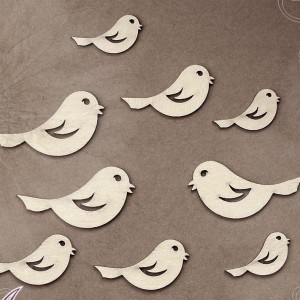 Tekturka Zestaw ptaszków