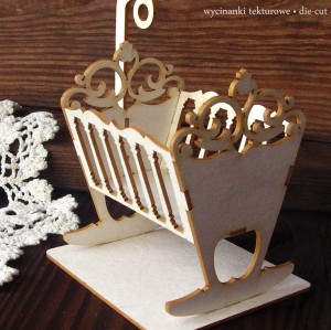 Tekturka 3D Kołyska z baldachimem