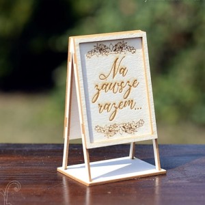 Tekturka 3D Tablica "Na zawsze razem" do expl. boxa