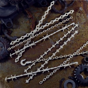 Tekturka Łańcuchy i druty kolczaste