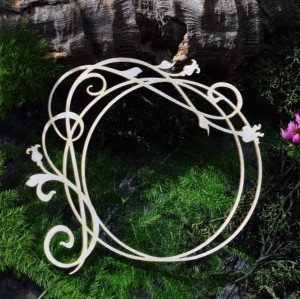 Tekturka Ramka okrągła "Kwiecień"