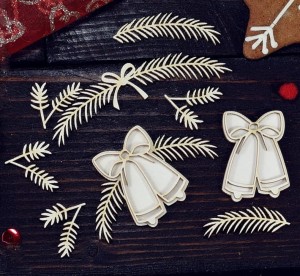 Tekturka Dzwonki i jodełki- zestaw