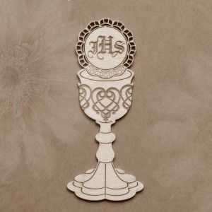 Tekturka Kielich z hostią grawer