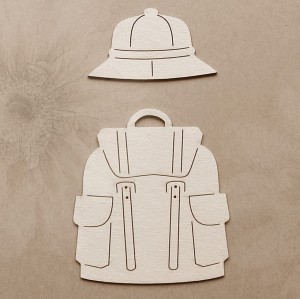 Tekturka Plecak i kapelusz