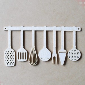 Tekturka Przybory kuchenne na wieszaku