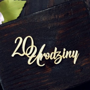 Tekturka 20 Urodziny 