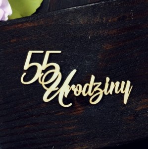Tekturka 55 Urodziny