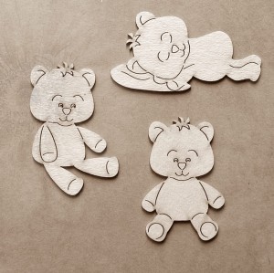 Tekturka Miśki-pluszaki - zestaw II