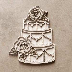 Tekturka 2D Tort z różami 