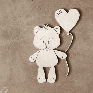 Tekturka Miś z balonikiem 2