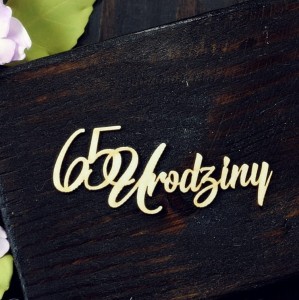 Tekturka 65 Urodziny