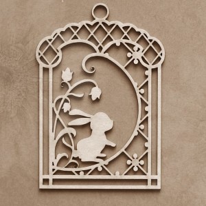 Tekturka Zawieszka Richelieu z zajączkiem