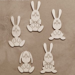 Tekturka Zajączki zestaw