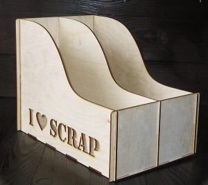 Segregator na papiery 30x30cm podwójny "I love scrap"