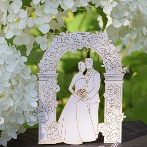 Tekturka Państwo Młodzi w ogrodzie