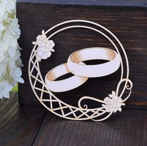 Tekturka Obrączki w ramce 