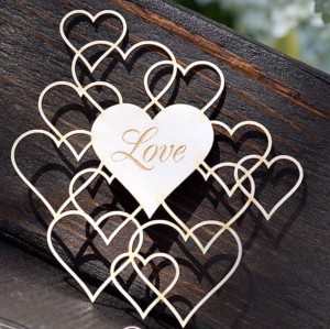 Tekturka Serca " Love"