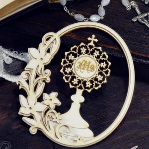 Tekturka 2D Ramka Majowy Ogród 04 z monstrancją