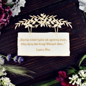 Tekturka Niechaj miłość będzie jak...