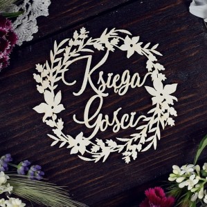 Tekturka Księga Gości w wianku