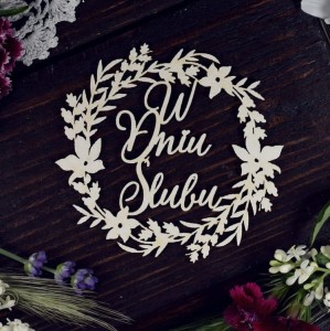 Tekturka W Dniu Ślubu w wianku