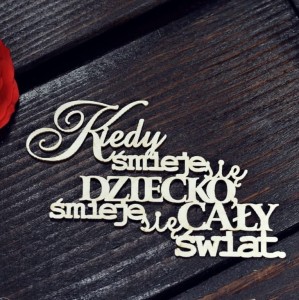 Tekturka Kiedy śmieje się dziecko...