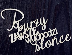 Tekturka Po burzy zawsze wychodzi słońce