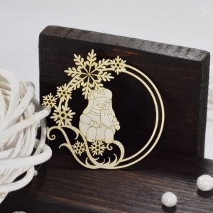 Tekturka Bałwanek w ramce