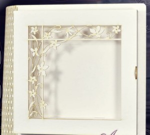 Pudełko kwadratowe KSIĘGA "Kwiatowa pergola"