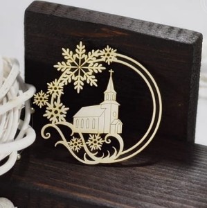 Tekturka Kościółek w ramce