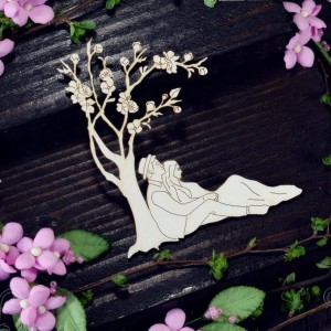 Tekturka Para pod drzewem wiśniowym