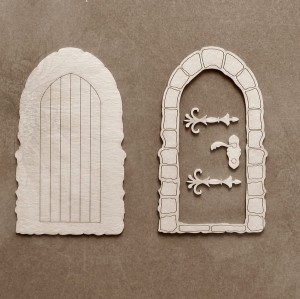 Tekturka Stare drzwi z dodatkami