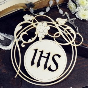 Tekturka Ramka z winoroślą i hostią