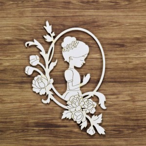 Tekturka Dziewczynka w ramce