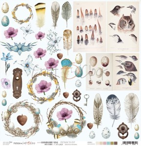 Papier Humminbird Song Dodatki do wycięcia