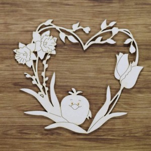 Tekturka Serduszko z Kurczaczkiem