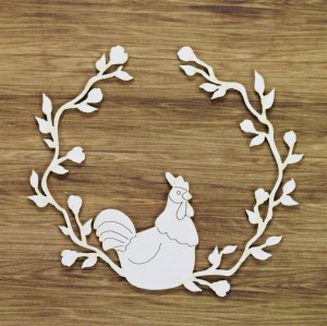 Tekturka Kogut w półwianku