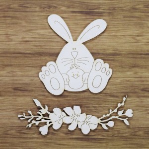 Tekturka Zając i ornament